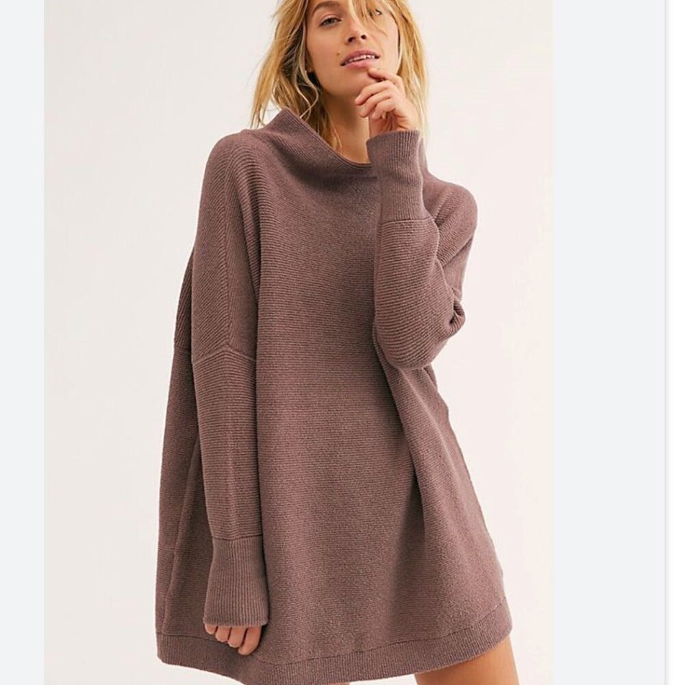 Free People Ottoman Ribbed Tunic Sweater